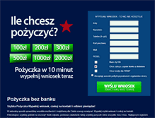 Tablet Screenshot of pozyczkabezbanku.pl